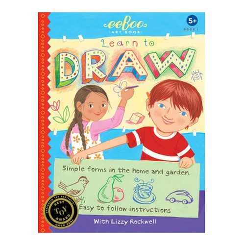 An image of an EeBoo Learn To Draw Simple Forms Art Book.