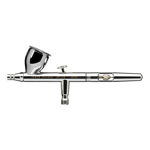 An image of a Iwata Eclipse HP-CS Gravity Feed Dual Action Airbrush.