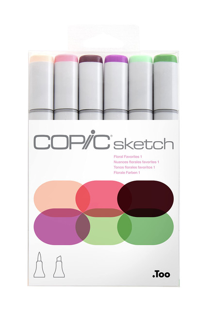 An Image of Copic Sketch Marker Set Secondary Tones