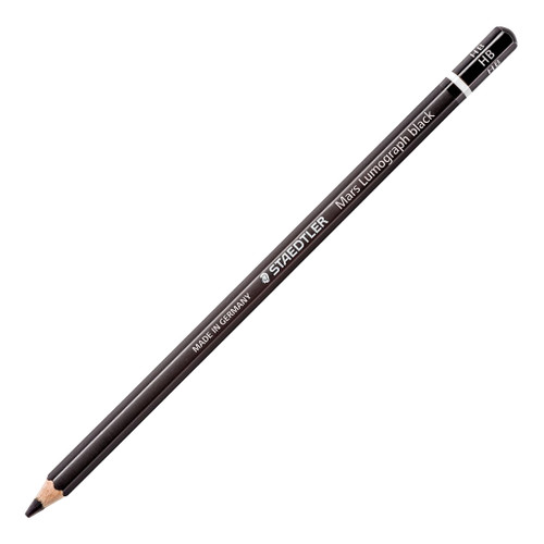 An image of a Staedtler Mars Lumograph Black Drawing Pencil.