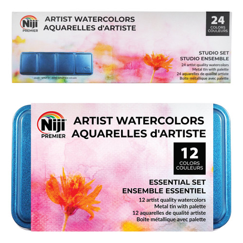 An image of Yasutomo Niji Artist Watercolor Sets.