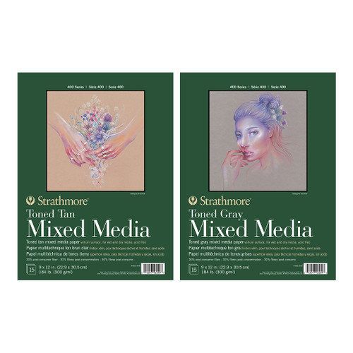 An image of Strathmore 400 Series Toned Mixed Media Pads.