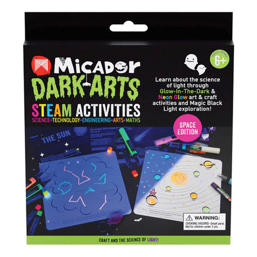 An image of a Micador Dark Arts STEAM Activity Kit, Space Edition.