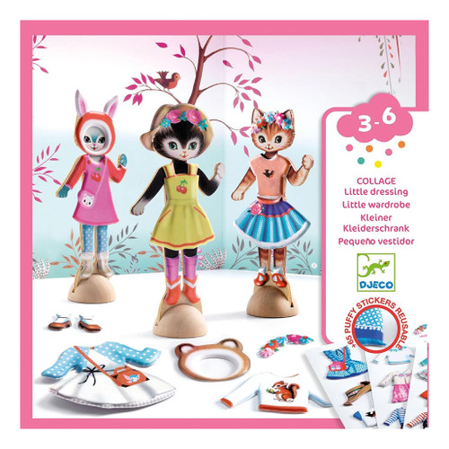 An image of a Djeco Little Wardrobe Collage Kit.