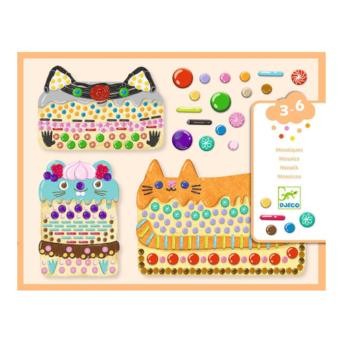 An image of a Djeco Cakes & Sweets Mosaic Kit.