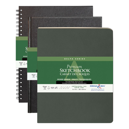 An image of Stillman & Birn Delta Series Sketchbooks.
