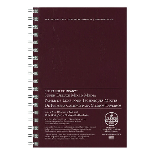 An image of a Bee Paper Super Deluxe Mixed Media Sketchbook.