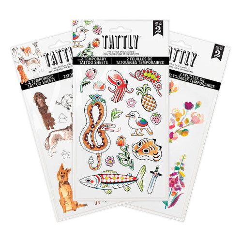 An image of Tattly Temporary Tattoo Sheets.
