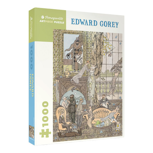 An image of a Pomegranate Edward Gorey Frawgge Manufacturing 1000-Piece Puzzle.