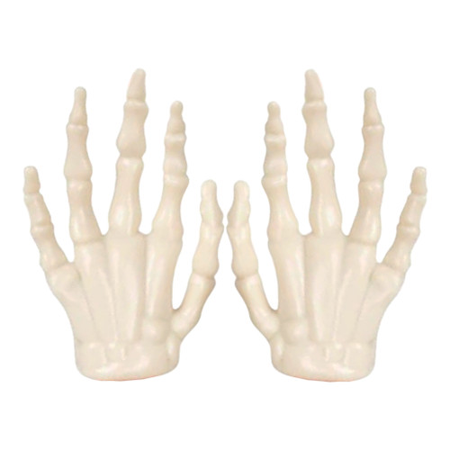 An image of Archie McPhee Glow-In-The-Dark Skeleton Hand Finger Puppets.
