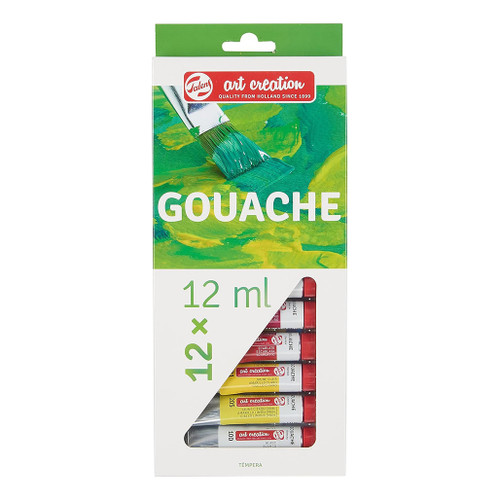 An image of a Talens Art Creation 12-Color Gouache Set.