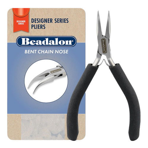 An image of Beadalon Designer Series Bent Chain Nose Pliers.
