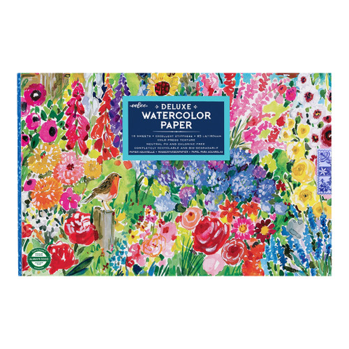 An image of an EeBoo Seaside Garden Watercolor Pad.