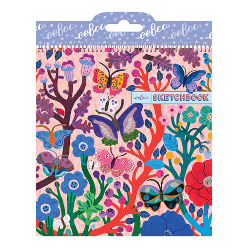 An image of an EeBoo Butterflies Sketchbook.