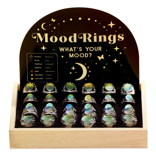 An image of a GeoCentral Vintage Mood Ring display.