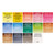 A swatch chart image of a Winsor & Newton Cotman Watercolor Field Set. 