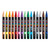 An open image of a Posca PC-3M Fine Tip Paint Marker Set, Basic Colors, 16 Colors.