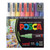 An image of a Posca PC-3M Fine Tip Paint Marker Set, Basic Colors, 16 Colors.