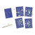 An open image of a Djeco At Night Scratch Card Kit. 
