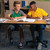 A lifestyle image of kids using Dixon Ticonderoga Tri-Write #2 Pencils.