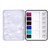 An open image of a Golden QoR Watercolor 6-Color Granulators Half Pan Set.