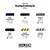 A swatch chart of a Golden High Flow 6-Color Drawing & Lettering Set.