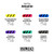 A swatch chart of a Golden High Flow 6-Color Airbrush Set.