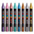 An open image of a Posca PC-5M Medium Tip Paint Marker Set, Metallic Colors, 8 Colors.