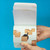 A lifestyle image of a Chronicle Books Find Your Happy Place Flipbook Notepad in use.