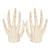 An image of Archie McPhee Glow-In-The-Dark Skeleton Hand Finger Puppets.
