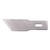 An image of an Excel #19 Sharp Edge Angled Craft Knife Blade.