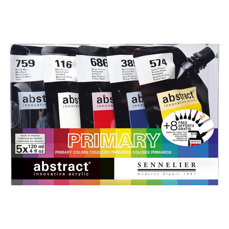 Sennelier Abstract Acrylics Primary Colors Set