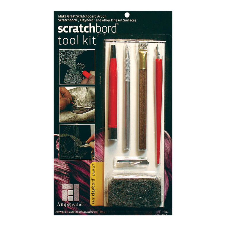 An image of an Ampersand Scratchbord Toolkit in package.