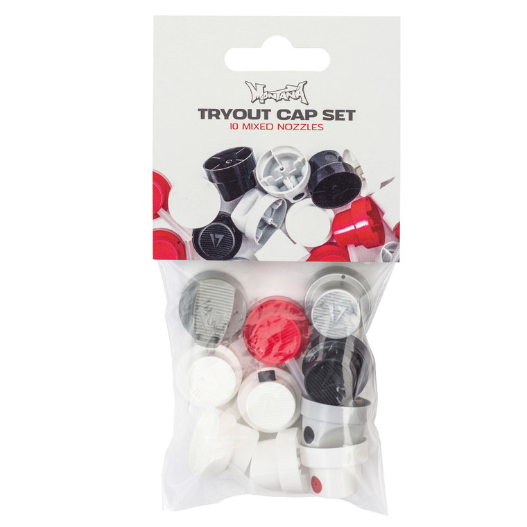 Montana Tryout Caps, Set of 10 Mixed Nozzles