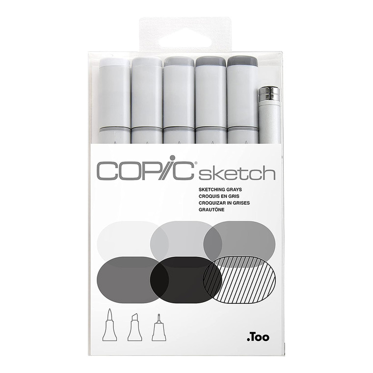 Copic Sketch Markers Sketching Grays Set