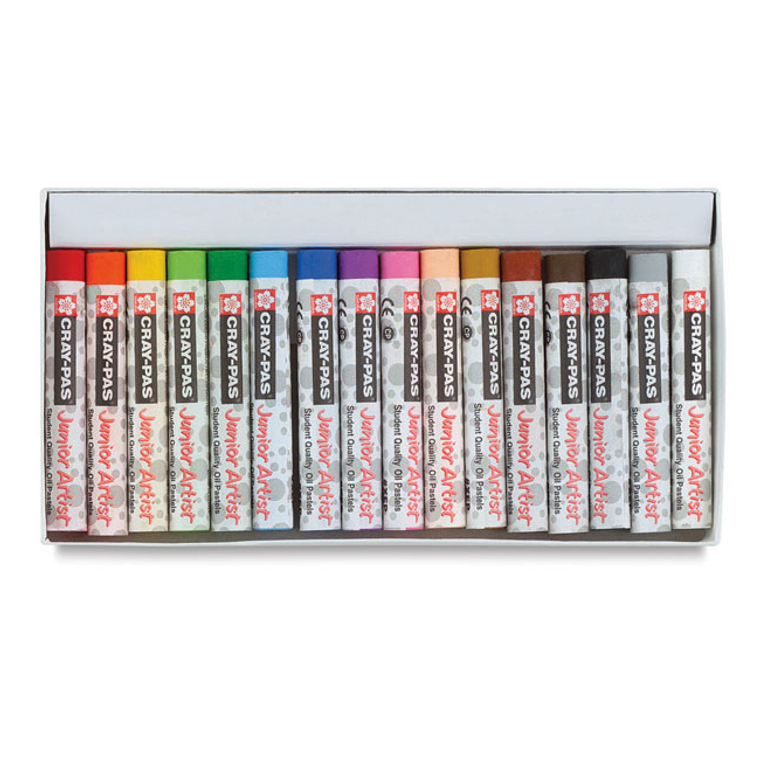 Sakura Craypas Junior Artist Oil Pastels, 16 Colors