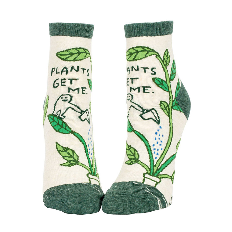 Women's Ankle Socks, Plants Get Me