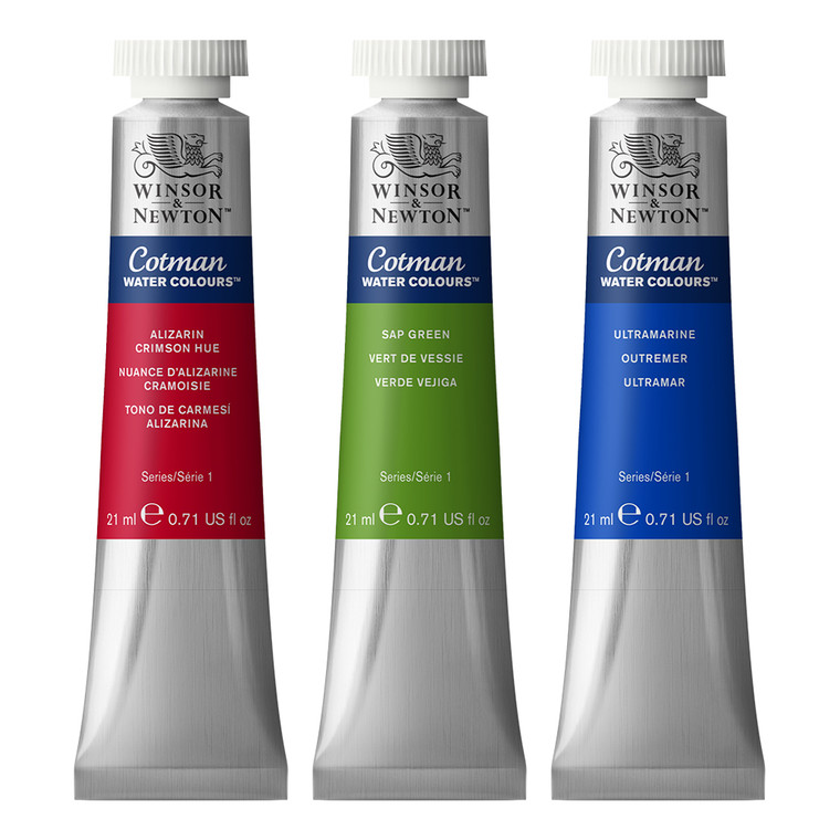 A complete range of watercolors formulated for transparency, lightfastness, and uniform consistency, Winsor & Newton Cotman Watercolors are ideal for beginners and accomplished artists alike. They are made using fine art pigments with reduced pigment load, making them an accessible choice without compromising on quality.