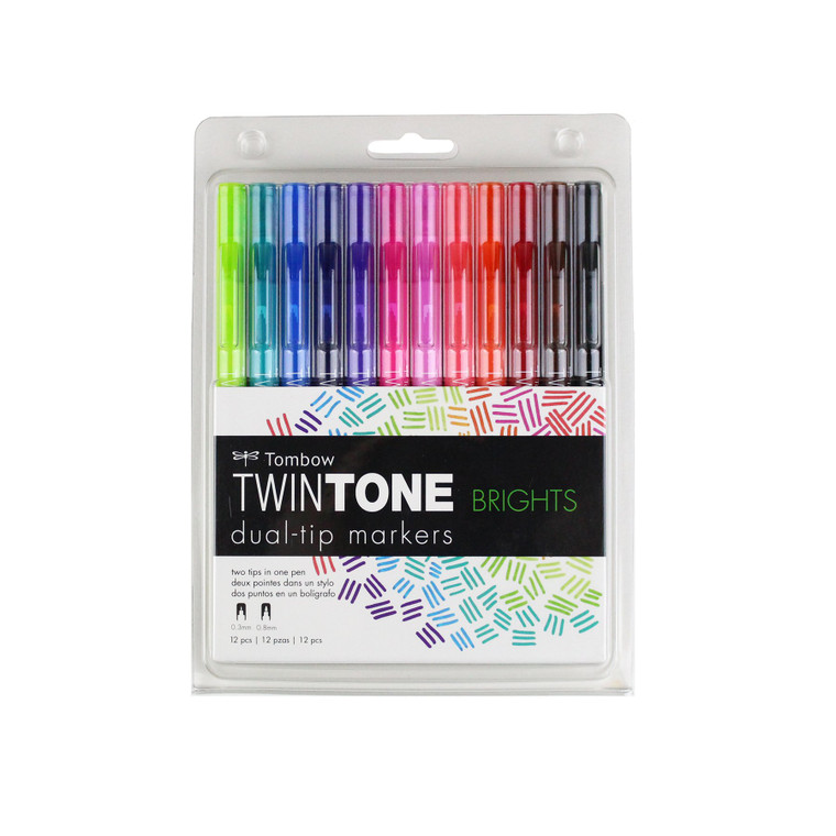 Tombow Twintone Marker Set - 12-Pack