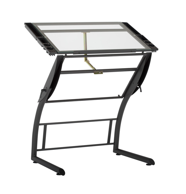 Studio Designs Triflex Metal And Glass Drawing Table