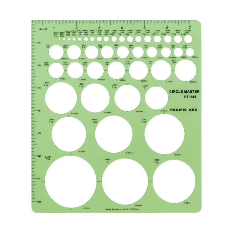 Pacific Arc Professional Circle Guide Template,