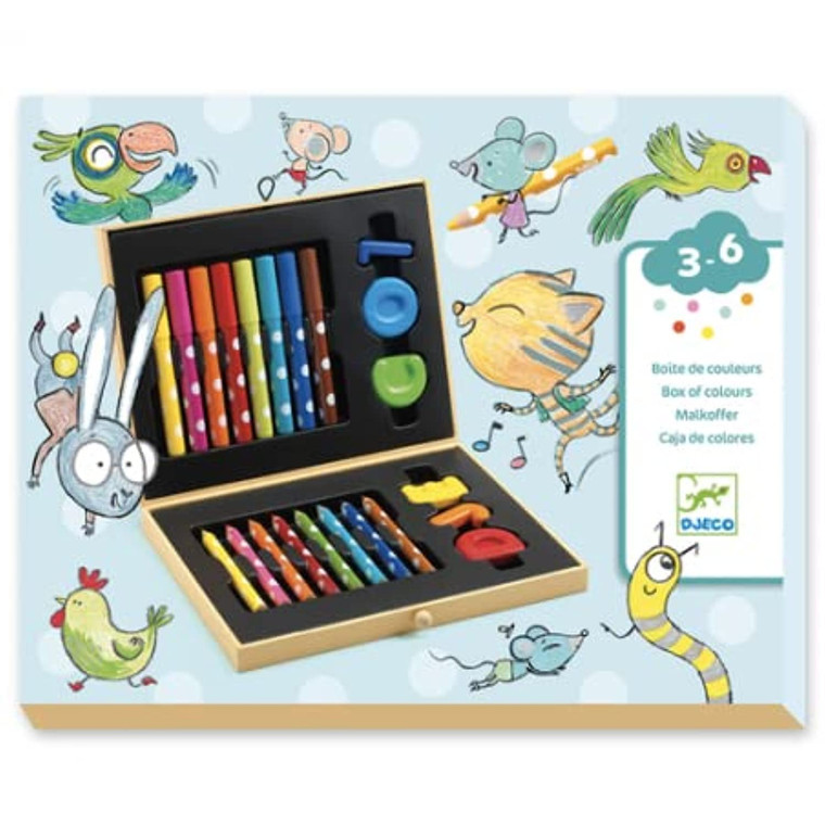 Djeco A Box of Colors Art Set for Toddlers