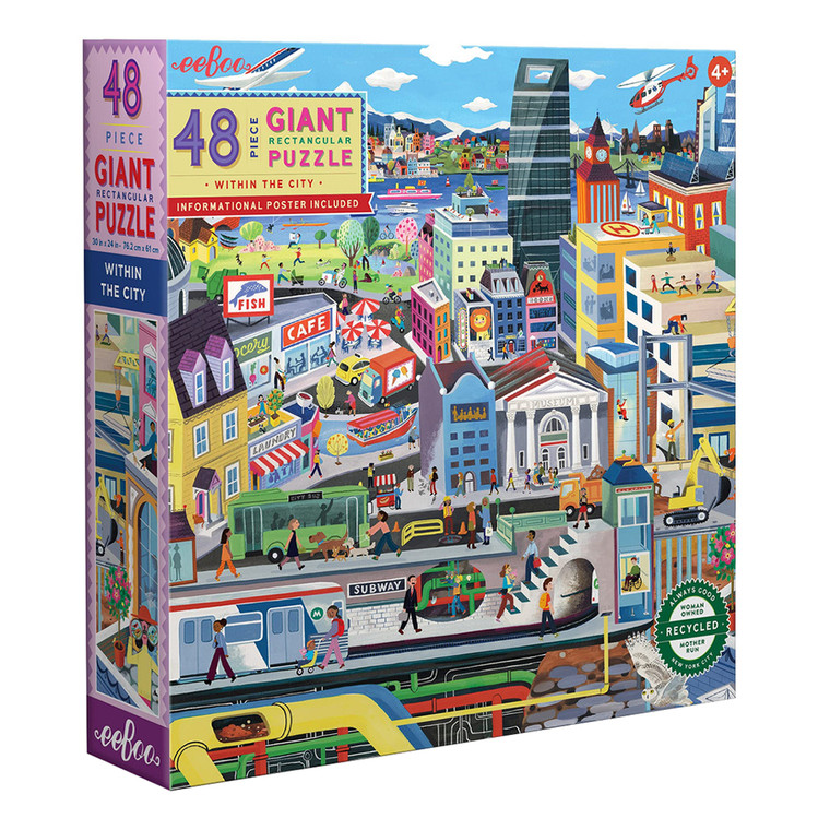 EeBoo Within The City Jigsaw Puzzle