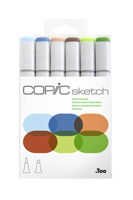 Copic Sketch Marker Earth Essentials Set