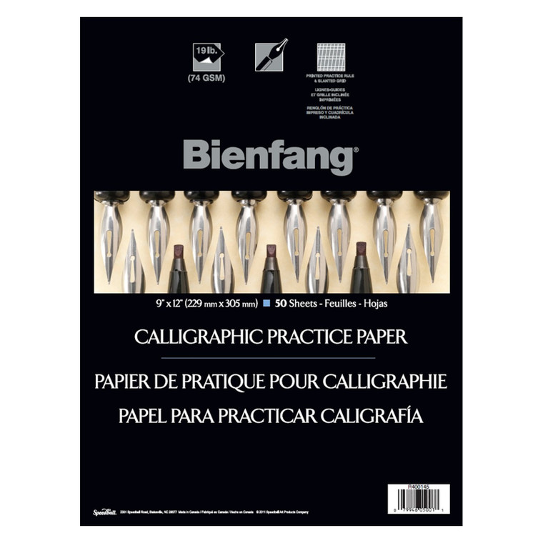 Bienfang Calligraphic Practice Pad, 9 x 12