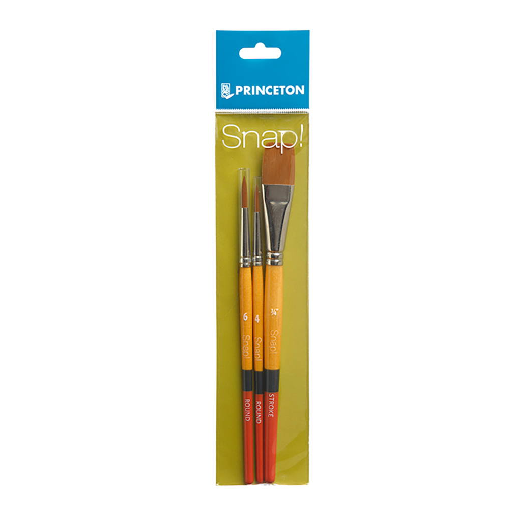 Princeton Series 9650 Snap! Golden Taklon Brush Set #2