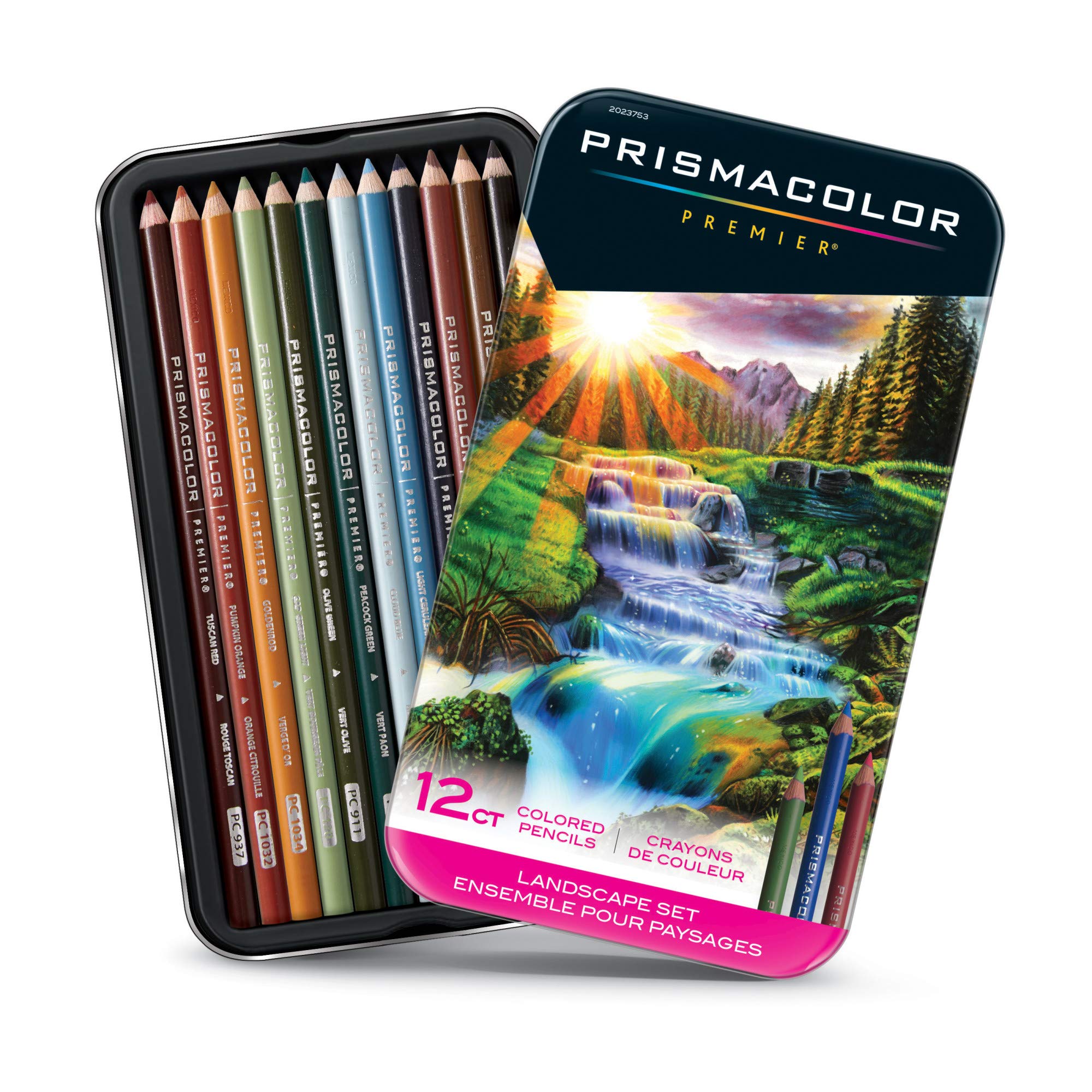 Prismacolor Premier Landscape Colored Pencil Set, 12 Colors