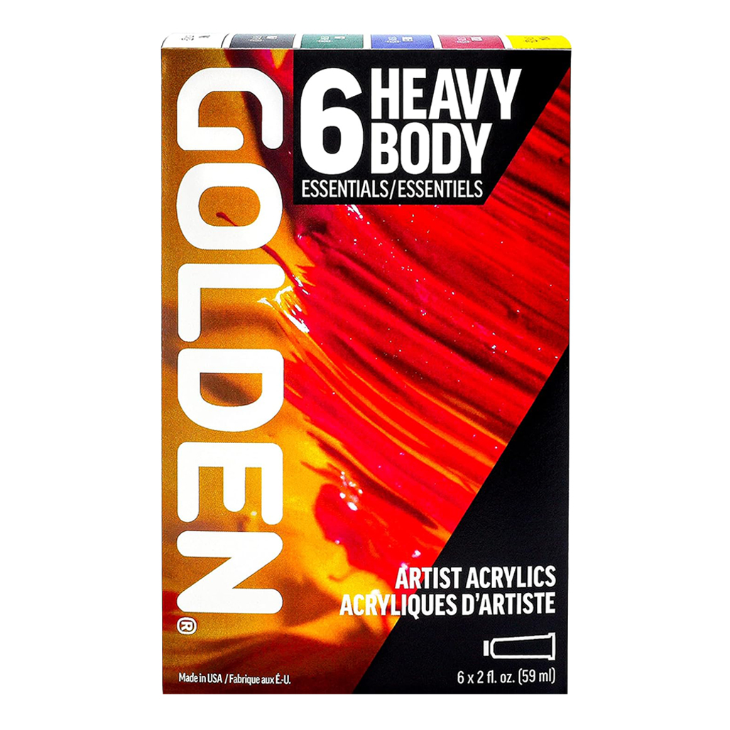Golden Heavy Body 6-Color Essentials Set