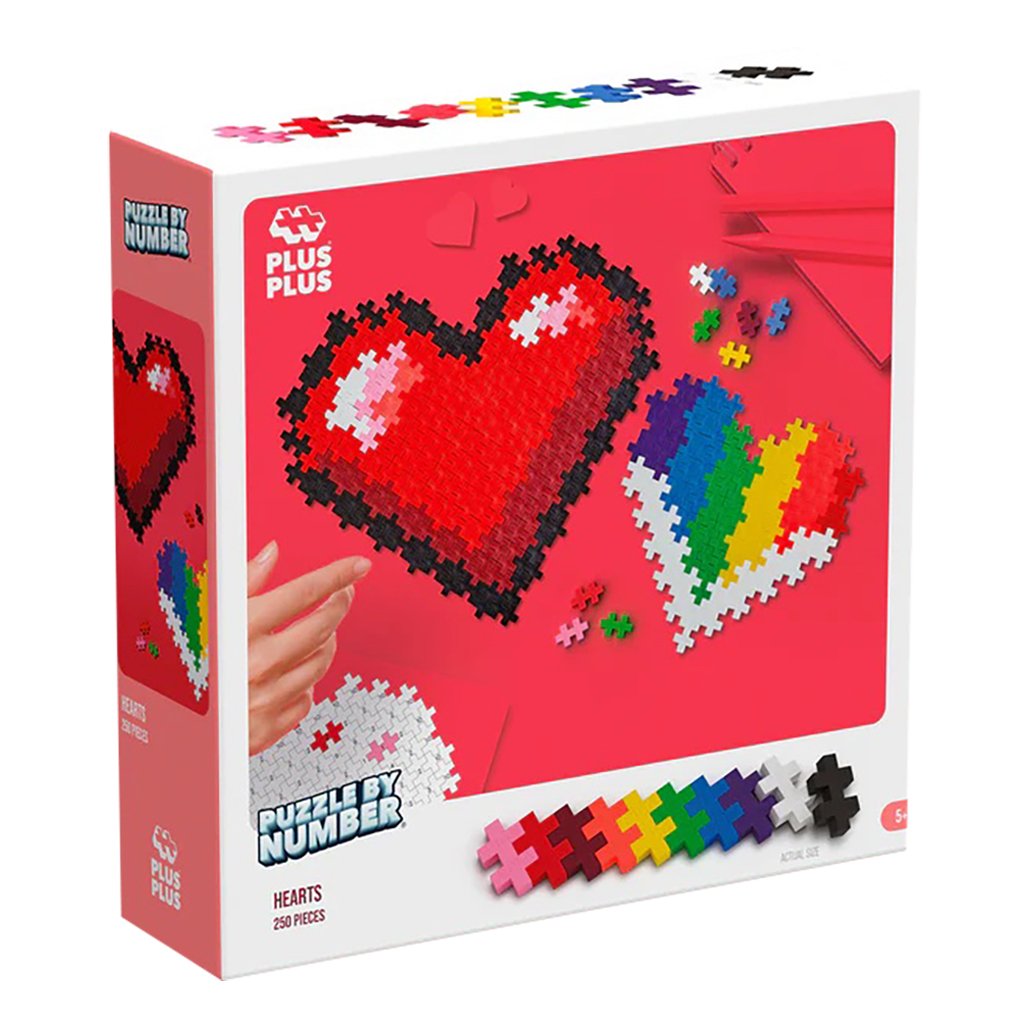 Plus-Plus Puzzle-By-Number, 250 Piece Heart