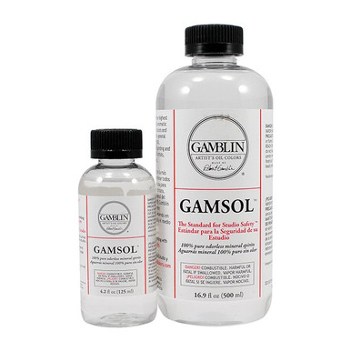 Gamblin Gamsol Odorless Mineral Spirits 32oz Can for sale online